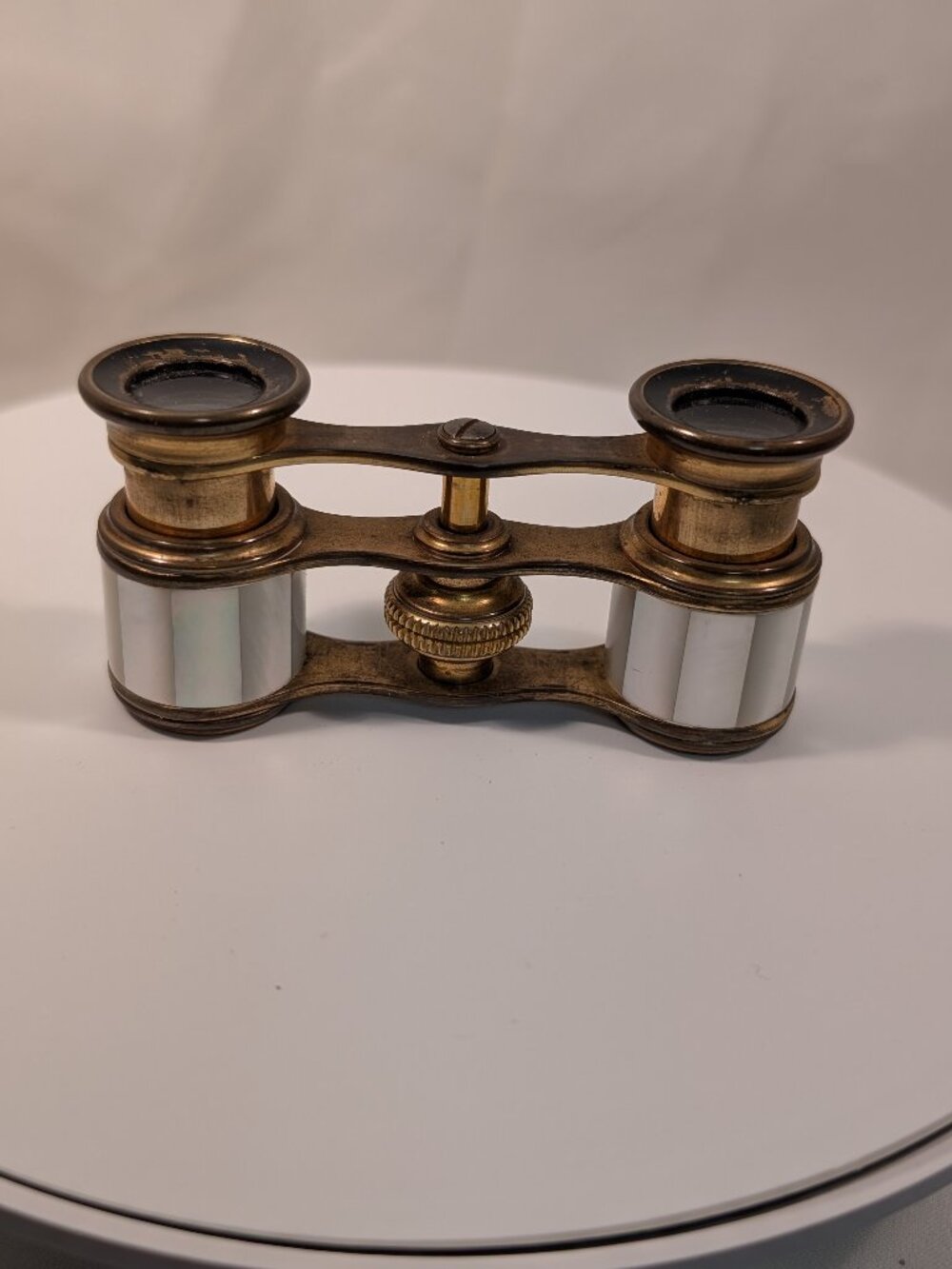 Antique Lemaire Paris Opera Glasses Brass Mother of Pearl  FRENCH PARIS